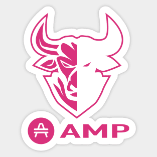 Amp Crypto  Cryptocurrency Amp  coin token Sticker